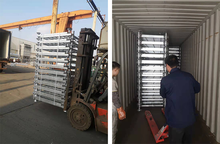 galvanized stacking racking