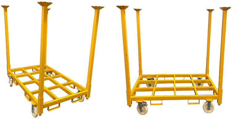 stacking rack with wheels